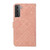 For Samsung Galaxy S22+ 5G Ethnic Style Embossed Pattern Leather Phone Case(Pink)