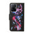 For Xiaomi 11T Colored Drawing Pattern Flip Leather Case(Fluorescent Butterfly)