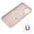 For iPhone 13 Pro Max Shockproof Silicone Magnetic Magsafe Case (Sand Pink)