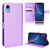 For iPhone XR Diamond Texture Leather Phone Case(Purple)