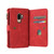 For Samsung Galaxy S9+ Skin Feel PU + TPU Horizontal Flip Leather Case with Holder & 15 Cards Slot & Wallet & Zipper Pocket & Lanyard(Red)