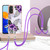 For Xiaomi Redmi Note 11S / Note 11 Global Electroplating IMD TPU Phone Case with Lanyard(Purple Flower)