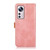 For Xiaomi 12 Lite KHAZNEH Dual-color Cowhide Texture Flip Leather Phone Case(Rose Gold)