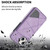 For iPhone 13 Line Card Holder Phone Case(Purple)
