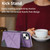 For iPhone 13 Line Card Holder Phone Case(Purple)