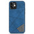For iPhone 12 mini Line Card Holder Phone Case (Blue)