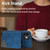 For iPhone 12 mini Line Card Holder Phone Case (Blue)