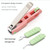 Anti-splash Nail Clippers Multifunctional Mobile Phone Holder Nail Clippers,Style: PinkSsuit