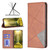 For Xiaomi 12 Lite Prismatic Invisible Magnetic Leather Phone Case(Brown)