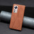 For Xiaomi 12 Lite Prismatic Invisible Magnetic Leather Phone Case(Brown)