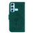 For Infinix Hot 11 X662 Butterfly Rose Embossed Leather Phone Case(Green)