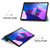 For Lenovo Tab M10 3rd Gen Custer Pure Color 3-Fold Holder Smart Leather Tablet Case(Sky Blue)