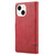 For iPhone 13 mini Classic Wallet Flip Leather Phone Case (Red)