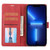 For iPhone 13 mini Classic Wallet Flip Leather Phone Case (Red)