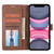 For iPhone 11 Pro Classic Wallet Flip Leather Phone Case (Brown)