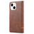 For iPhone 13 Classic Wallet Flip Leather Phone Case(Brown)