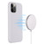 For iPhone 13 Pro Max Shockproof Silicone Magnetic Magsafe Case (White)