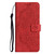 For iPhone 13 Mandala Embossed Flip Leather Phone Case(Red)