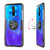 For Xiaomi Redmi K30 Shockproof Transparent TPU + Acrylic Protective Case with Ring Holder(Blue)