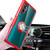 For Xiaomi CC9 Pro Shockproof Transparent TPU + Acrylic Protective Case with Ring Holder(Navy)