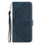 Mandala Embossed Flip Leather Phone Case For iPhone 7 Plus / 8 Plus(Blue)