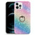 For iPhone 13 Pro Gradient Color Shell Texture IMD TPU Shockproof Case with Ring Holder (Gradient Rainbow)