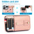 For iPhone 11 Pro Max Wristband Kickstand Wallet Leather Phone Case (Rose Gold)