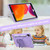 Pure Color PC + Silicone Anti-drop Protective Case with Butterfly Shape Holder & Pen Slot For iPad 10.2 2021 & 2020 & 2019 / Air 3 10.5 inch(Light Purple)