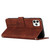 For iPhone 11 Pro Skin Feel Heart Pattern Leather Phone Case(Brown)