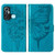 For Infinix Hot 11 Embossed Butterfly Leather Phone Case(Blue)
