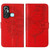 For Infinix Hot 11 Embossed Butterfly Leather Phone Case(Red)