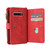 For Samsung Galaxy S10 Skin Feel PU + TPU Horizontal Flip Leather Case with Holder & 15 Cards Slot & Wallet & Zipper Pocket & Lanyard(Red)