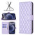 For iPhone 12 mini Diamond Lattice Wallet Leather Flip Phone Case (Purple)