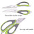 2 PCS With Sleeve Card Packaging Detachable Magnetic Kitchen Scissors Stainless Steel Household Kitchen Food Scissors Refrigerator Scissors,Random Color Delivery