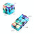 3 PCS Unlimited Magics Cube Colorful UV Printing Pocket Magic Cube Variety Folding Fingertip Magic Cube Decompression Toy(No.168-8-32 Hallowe Black)