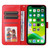 For iPhone 13 mini Embossed Sunflower Leather Phone Case (Red)
