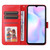 For Xiaomi Redmi 9A Embossed Sunflower Leather Phone Case(Red)