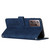 For Samsung Galaxy Note20 Ultra Skin Feel Heart Pattern Leather Phone Case With Lanyard(Blue)