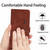 For iPhone XS Max Skin Feel Heart Pattern Leather Phone Case With Lanyard(Brown)