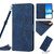 For Xiaomi Redmi Note 11E Skin Feel Heart Pattern Leather Phone Case with Lanyard(Blue)