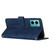 For Xiaomi Redmi Note 11E Skin Feel Heart Pattern Leather Phone Case with Lanyard(Blue)