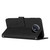 For Xiaomi Redmi Note 9T Skin Feel Heart Pattern Leather Phone Case with Lanyard(Black)