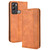 For Infinix Hot 12i Magnetic Buckle Retro Texture Leather Phone Case(Brown)