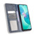 For Infinix Hot 12 Play Magnetic Buckle Retro Texture Leather Phone Case(Blue)