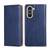 For Huawei nova 10 Gloss Oil Solid Color Magnetic Flip Leather Phone Case(Blue)