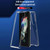 For Samsung Galaxy Z Fold4 Acrylic + TPU Transparent Protective Phone Case(Red)