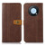 For Huawei Nova Y90/Enjoy 50 Pro Stitching Thread Calf Texture Leather Phone Case(Coffee)