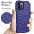 For iPhone 13 Pro Max Wave Pattern 3 in 1 Silicone + PC Shockproof Protective Case (Navy+Olivine)