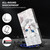 3D Painted Leather Phone Case For iPhone 8 Plus / 7 Plus(Reflection White Cat)