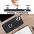 For iPhone 12 Pro Max Vintage Patch Leather Phone Case with Ring Holder(Black)